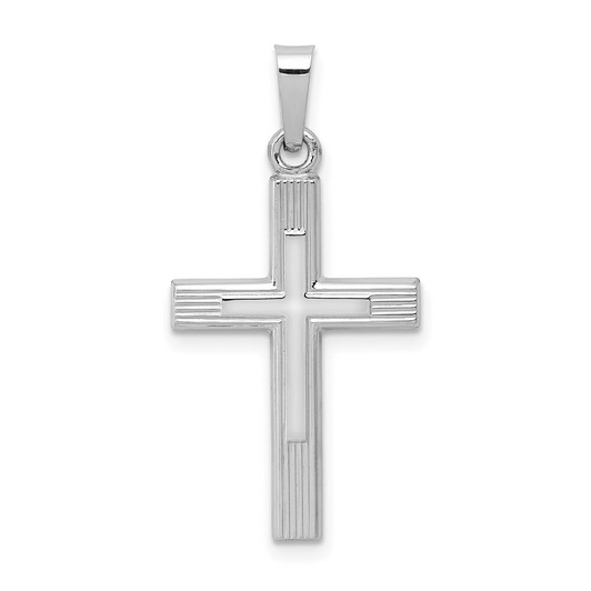 635 - Stainless Steel Cross Key Chain