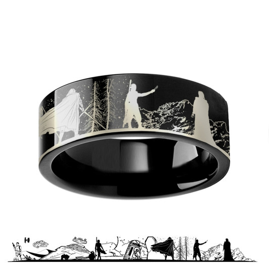 Thorsten Rings LOTR Lord Of The Rings Gold Plated Tungsten Ring The One  Engraved Sauron's Band - 4mm - 10mm LOTR-1970 - Dioguardi Jeweler