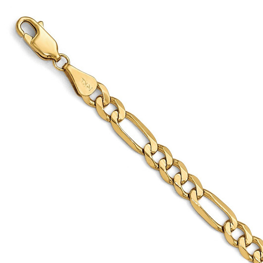 14K Gold Figaro Chain Bracelet