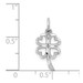 10K White Gold Solid Open 4-Leaf Clover Charm - (A82-418) 10K White Gold Solid Open 4-Leaf Clover Charm - (A82-418)