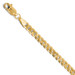 Leslies 14K Yellow Gold 3.9mm Beveled Curb Chain Bracelet - Length 7'' inches - (C62-666)