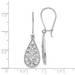 Leslie's 14K White Gold Diamond-cut Dangle Earrings - (B36-523) Leslie's 14K White Gold Diamond-cut Dangle Earrings - (B36-523)