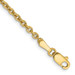14K Yellow Gold 2.2mm Solid Polished Cable Chain Anklet - Length 9'' inches - (C63-939) 14K Yellow Gold 2.2mm Solid Polished Cable Chain Anklet - Length 9'' inches - (C63-939)