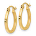 Leslies 14K Yellow Gold Polished Hoop Earrings 15mm length - (B36-554)