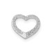 10K White Gold Polished Mini Floating Heart Slide - (A88-412) 10K White Gold Polished Mini Floating Heart Slide - (A88-412)