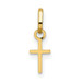 14K Yellow Gold Tiny Cross Charm - (A98-826) 14K Yellow Gold Tiny Cross Charm - (A98-826)
