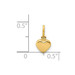14K Yellow Gold Small Hollow Heart Charm - (B13-457) 14K Yellow Gold Small Hollow Heart Charm - (B13-457)