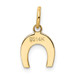 14K Yellow Gold Horseshoe Charm - (A84-738) 14K Yellow Gold Horseshoe Charm - (A84-738)
