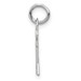 14K White Gold A Letter Initial Key Charm - (A84-852)