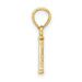10K Yellow Gold Polished I Block Initial Charm Pendant - (A88-492) 10K Yellow Gold Polished I Block Initial Charm Pendant - (A88-492)