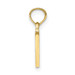 10K Yellow Gold Polished V Block Initial Charm Pendant - (A88-654) 10K Yellow Gold Polished V Block Initial Charm Pendant - (A88-654)