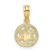 10K Yellow Gold Engraved Star of David Charm Pendant - (A89-223) 10K Yellow Gold Engraved Star of David Charm Pendant - (A89-223)