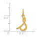 14K Yellow Gold Yellow Gold Initial Letter S Charm Pendant - (B14-354)