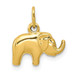 14K Yellow Gold Elephant Charm - (A83-239) 14K Yellow Gold Elephant Charm - (A83-239)