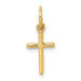 14K Yellow Gold Small Cross Charm - (A84-684)