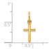 14K Yellow Gold Small Cross Charm - (A84-684)