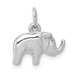 14k White Gold Elephant Charm - (A85-883) 14k White Gold Elephant Charm - (A85-883)