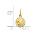 10K Yellow Gold Angel Charm - (A86-665) 10K Yellow Gold Angel Charm - (A86-665)