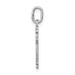 14k White Gold Polished Diamond-cut Small Budded Cross Charm - (A87-291) 14k White Gold Polished Diamond-cut Small Budded Cross Charm - (A87-291)