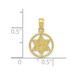 10K Yellow Gold Star of David In Circle Frame Pendant - (A88-321) 10K Yellow Gold Star of David In Circle Frame Pendant - (A88-321)