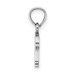 10K White Gold Polished P Block Initial Charm Pendant - (A88-422) 10K White Gold Polished P Block Initial Charm Pendant - (A88-422)