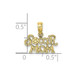 10K Yellow Gold Soccer Mom Charm Pendant - (A88-543) 10K Yellow Gold Soccer Mom Charm Pendant - (A88-543)