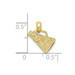 10K Yellow Gold Megaphone With Handle Pendant - (A88-925) 10K Yellow Gold Megaphone With Handle Pendant - (A88-925)