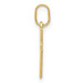 14K Yellow Gold Small Cross Charm - (A98-853) 14K Yellow Gold Small Cross Charm - (A98-853)