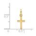 14K Yellow Gold Small Cross Charm - (A98-853) 14K Yellow Gold Small Cross Charm - (A98-853)