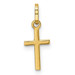 14K Yellow Gold Small Cross Charm - (A98-853) 14K Yellow Gold Small Cross Charm - (A98-853)