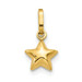 14K Yellow Gold Puffed Star Charm - (A98-858) 14K Yellow Gold Puffed Star Charm - (A98-858)
