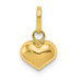 14K Yellow Gold Puffed Heart Charm 12mm length - (A98-896) 14K Yellow Gold Puffed Heart Charm 12mm length - (A98-896)