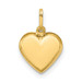 14K Yellow Gold Puffed Heart Charm 15mm length - (A98-911) 14K Yellow Gold Puffed Heart Charm 15mm length - (A98-911)