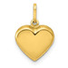14K Yellow Gold Puffed Heart Charm 15mm length - (A98-911) 14K Yellow Gold Puffed Heart Charm 15mm length - (A98-911)