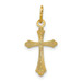 14K Yellow Gold Polished Small Cross Pendant - (B11-206)