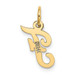 14K Yellow Gold Small Script Initial Letter F Charm Pendant - (B11-911) 14K Yellow Gold Small Script Initial Letter F Charm Pendant - (B11-911)