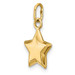 14K Yellow Gold 3-D Puffed Star Charm - (A82-979)