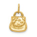 14K Yellow Gold 3-D Purse Charm - (A83-124)