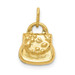14K Yellow Gold 3-D Purse Charm - (A83-124)
