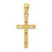 14K Yellow Gold Satin & Diamond-cut Cross Pendant - (A86-483) 14K Yellow Gold Satin & Diamond-cut Cross Pendant - (A86-483)