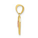 10K Two-tone Gold Small Heart Charm - (A86-671) 10K Two-tone Gold Small Heart Charm - (A86-671)