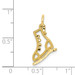 10K Yellow Gold Diamond-cut Ice Skate Charm - (A86-689) 10K Yellow Gold Diamond-cut Ice Skate Charm - (A86-689)