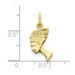 10K Yellow Gold Solid Bust of Nefertiti Charm - (A86-692)