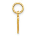 14K Yellow Gold Initial Letter V Charm - (A86-873)