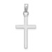 10K White Gold 3-D Cross Pendant - (A88-337)