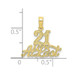 10K Yellow Gold 21 At Last Pendant - (A88-596) 10K Yellow Gold 21 At Last Pendant - (A88-596)
