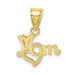 10K Yellow Gold Mom With Heart Pendant - (A88-810) 10K Yellow Gold Mom With Heart Pendant - (A88-810)