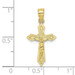 10K Yellow Gold With Arrow Pointed Ends Crucifix Charm Pendant - (A89-205) 10K Yellow Gold With Arrow Pointed Ends Crucifix Charm Pendant - (A89-205)
