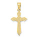 10K Yellow Gold With Arrow Pointed Ends Crucifix Charm Pendant - (A89-205) 10K Yellow Gold With Arrow Pointed Ends Crucifix Charm Pendant - (A89-205)