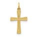14K Yellow Gold Cross Charm 18mm length - (B11-400) 14K Yellow Gold Cross Charm 18mm length - (B11-400)